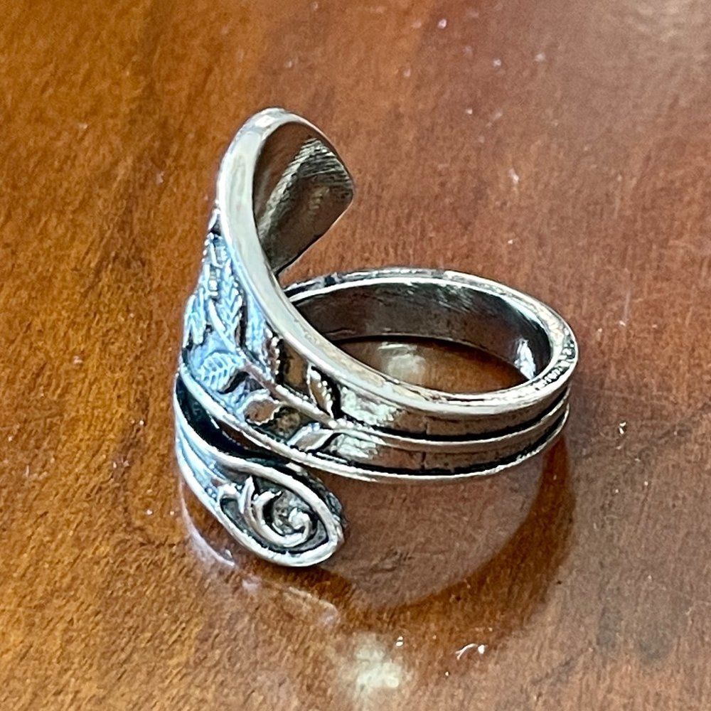 Boho Floral Daisy or Sunflower Spoon Ring #764 - Picture 9 of 10